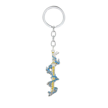 Anime Demon Slaye Sword Keychains Mini Japanese Katana Collection Souvenir Key Chains Enamel Pin Pendant Decor Exquisite Gifts