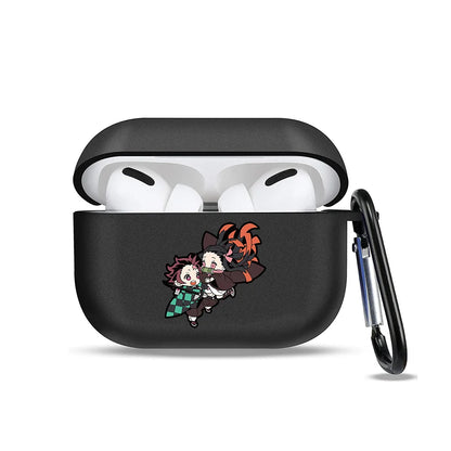 Anime Demon Slayer Earphone Protective Case for Apple AirPods 1 3 4 Pro 2 Bluetooth Earphones Protective Shell Cover Toys Gifts