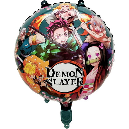Demon Slayer Boy Foil Balloon Party Decoration Anime Cartoon Figure Decorative Ballons Photo Props Ornaments Toy Birthday Gift