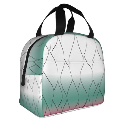Demon Slayer Manga Anime Resuable Lunch Box for Women Waterproof Kimetsu no Yaiba Thermal Cooler Food Insulated Lunch Bag School