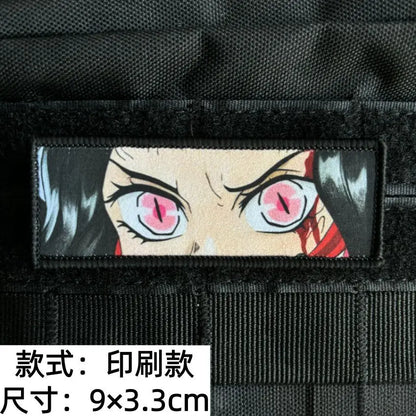 Demon Slayer Velcro Patch Cute Fashion Kawaii Cartoon Creative Personalized Simple Backpack Patch Arm Badge Gift for Friends