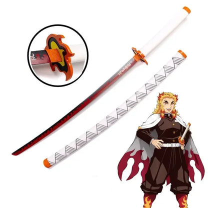 72/104cm Demon Slayer Sword Anime Kimetsu No Yaiba Cosplay Prop Tanjirou Shinobu Real Size Japanese Katana Samurai Sabre Gift