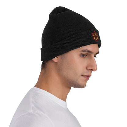 Demonic Eyes of Chaos demon slayer  Knit Beanie For Unisex  Winter Warm Bonnet Knitted Hat