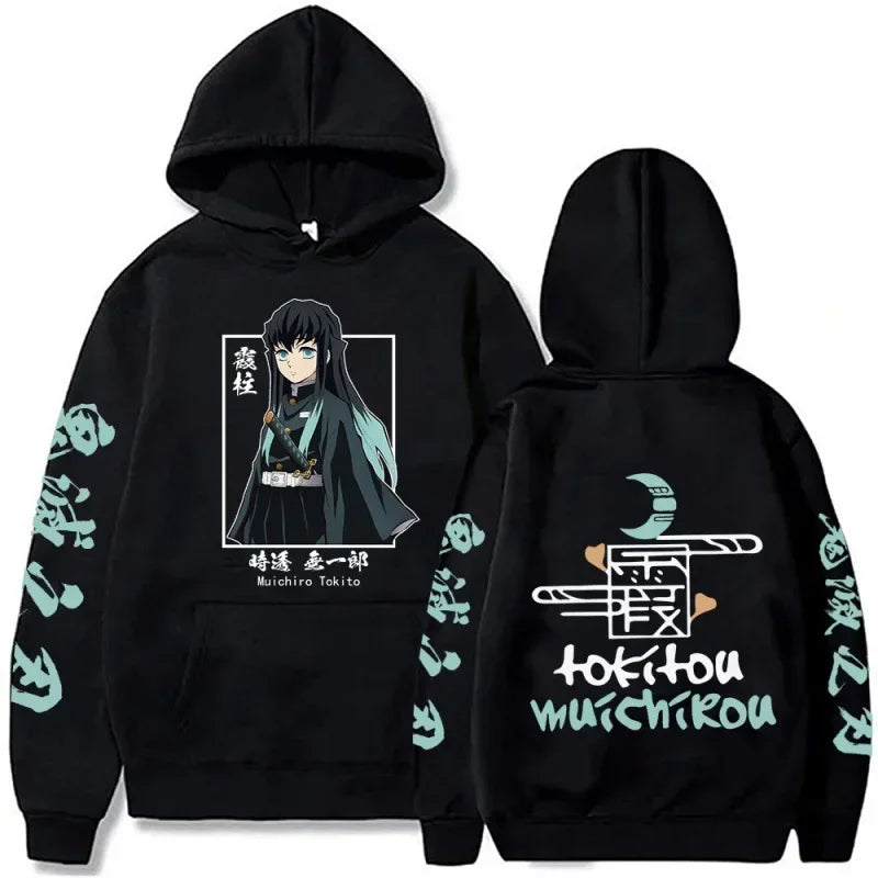 Japanese Anime Demon Slayer Plus Size Hoodie Women Sweatshirts Kamado Nezuko Print Hooded Harajuku Girl And Boy Casual Pullover