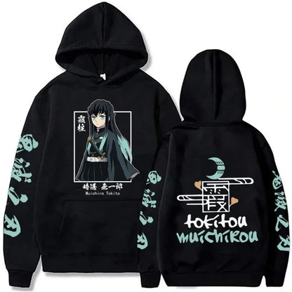 Japanese Anime Demon Slayer Plus Size Hoodie Women Sweatshirts Kamado Nezuko Print Hooded Harajuku Girl And Boy Casual Pullover