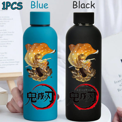 Kimetsu No Yaiba 500ML Insulated Water Cup Game Anime Character Paint Small Mouth Bottle Cartoon Large Capacity Drinking Cup