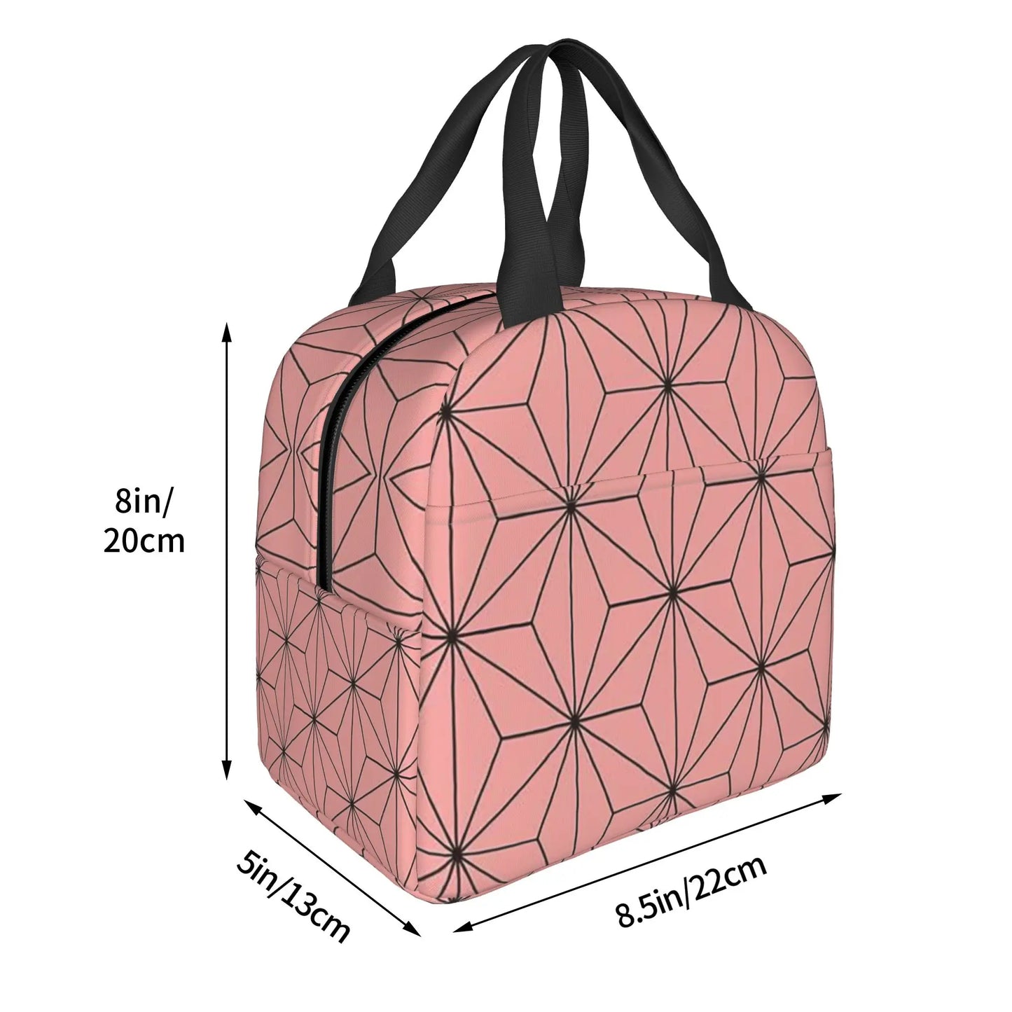 Demon Slayer Manga Anime Resuable Lunch Box for Women Waterproof Kimetsu no Yaiba Thermal Cooler Food Insulated Lunch Bag School