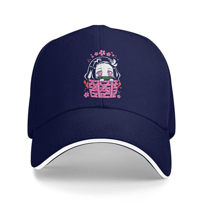 Kamado Nezuko Casual Baseball Cap Spring Character Trucker Hat Hot Sale Tennis Skate Hip Hop Hats  Women Streetwear Baseball Cap