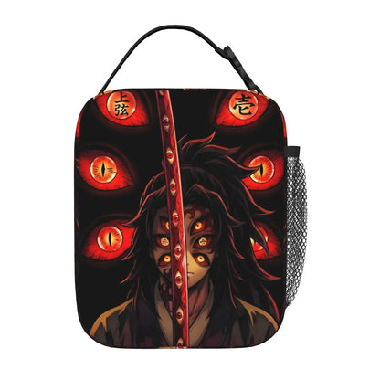 1 Piece Portable Lunch Container Upper Moon One  Zipper Closure Durable Pocket Demon Slayer  For Lunch Lunch Box Bag