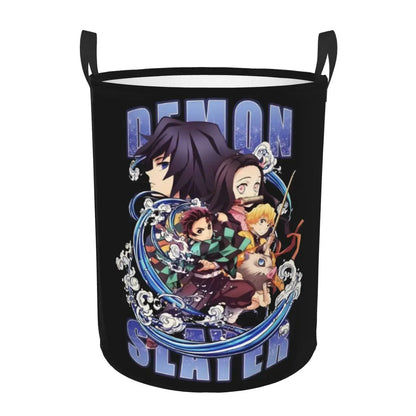 Demon Slayer Tanjiro Kamado Laundry Basket Collapsible Large Capacity Clothes Storage Bin Anime Manga 
 Laundry Hamper