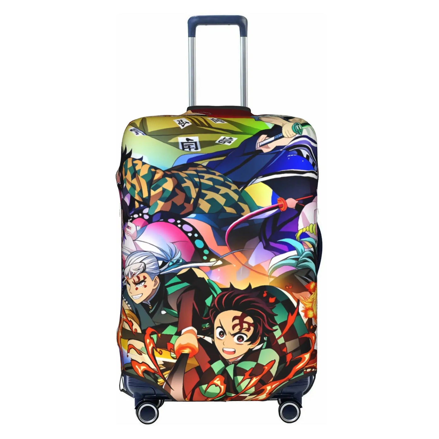 Custom Demon Slayer Kimetsu no Yaiba Travel Luggage Cover Elastic Manga Anime  Suitcase Cover Protector Fit 18-32 Inch