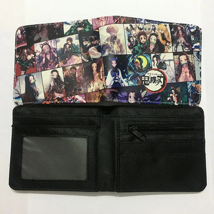 Demon Slayer: Kimetsu No Yaiba Anime Peripheral Short Wallet Zero Wallet Student Men And Women Simple Wallet
