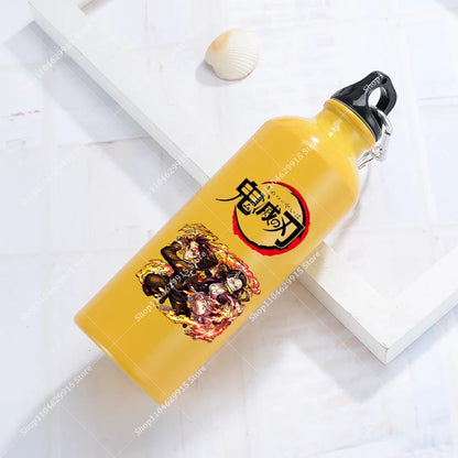 500ml Demon Slayer Aluminum Water Bottle Portable Sport Cup Women Men Anime Tomioka Nezuko Fashion Retro Kettle Birthday Gift