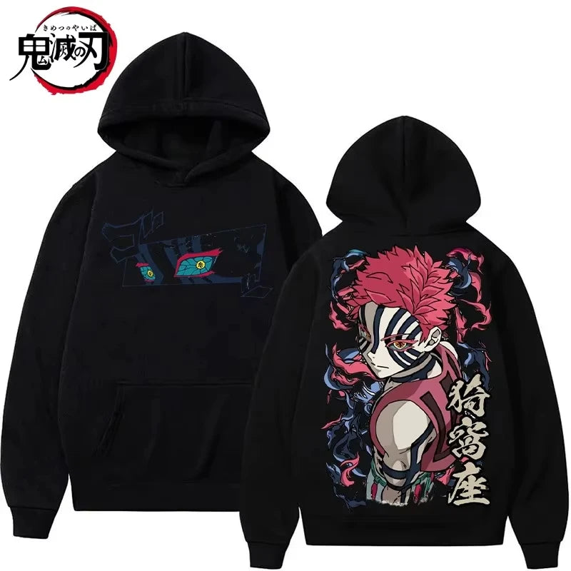 New Japan Anime Demon Slayer Printed Hoodie Sweatshirt Men's and Women's Hoodie Men's Tops Sports Hoodie Harajuku Y2K Hoodie