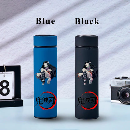 500ML Demon Slayer Anime Stainless Steel Water Cup Portable Large Capacity Outdoor Water Bottle Hot Ice Water Insulated Cup