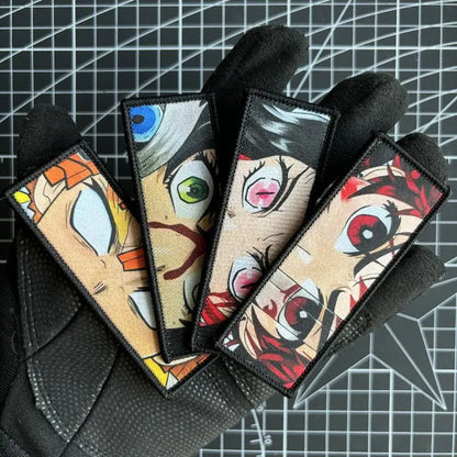 Demon Slayer Velcro Patch Cute Fashion Kawaii Cartoon Creative Personalized Simple Backpack Patch Arm Badge Gift for Friends