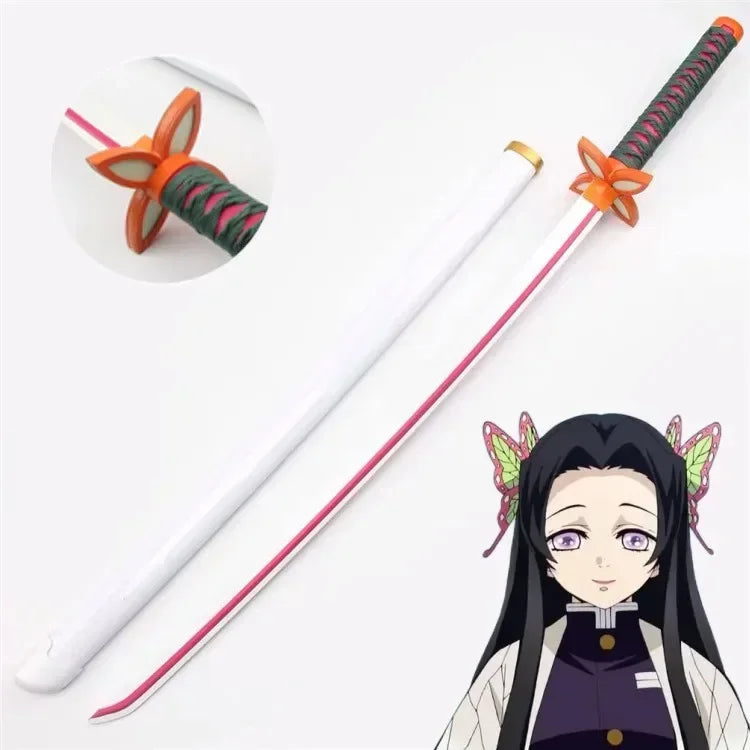 72/104cm Demon Slayer Sword Anime Kimetsu No Yaiba Cosplay Prop Tanjirou Shinobu Real Size Japanese Katana Samurai Sabre Gift