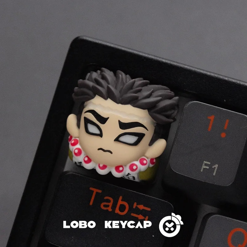 Anime Demon Slayer Kamado Nezuko Series Multiple Styles Keyboard Cute Keycap Decoration Contain Periphery Collectble Fun Gifts