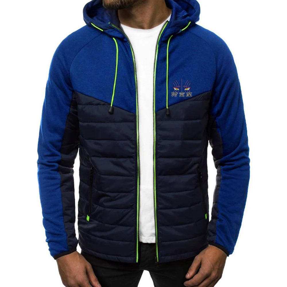 Men's Akaza Logo Print 2026 High Street Jacket Demon Slayer Spring And Autumn Constant Temperature Comfortable Hooded Coat