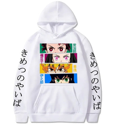 2026 New Demon Slayer Graphic Printed Hoodie Sweatshirt Men's and Women's Hoodie Men's Tops Sports Hoodie Harajuku Y2K Hoodie