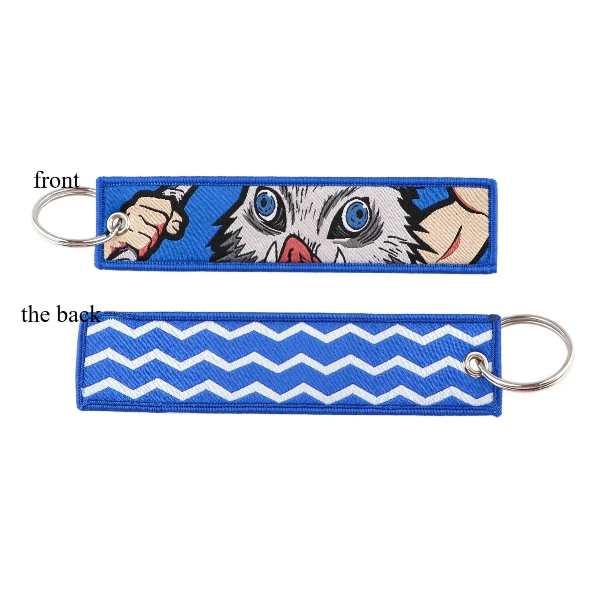 Anime Demon Slayer Blade Weaving Mark Keychain Trendy Fashion Hanging Rope Devil Access Control Pendant Office ID Pendant Gift