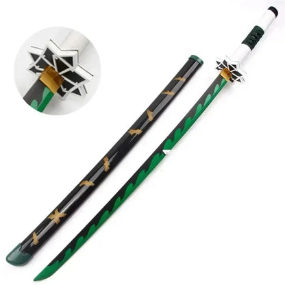 104cm Demon Slayer Katana Schwert Sword Anime Cosplay Prop Ninja Knife Real Size Japanese Katana Original Samurai Sabre Gift