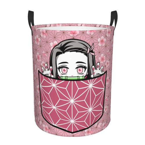 Panier Nezuko poche rose