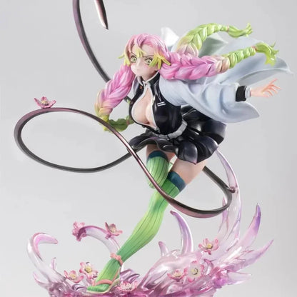 22cm Demon Slayer Kanroji Mitsuri Anime Kimetsu No Yaiba Figure Shinobu Desktop Model Ornaments Kamado Nezuko toys