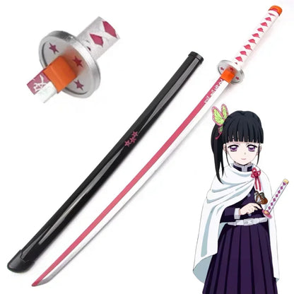 72/104cm Demon Slayer Sword Anime Kimetsu No Yaiba Cosplay Prop Tanjirou Shinobu Real Size Japanese Katana Samurai Sabre Gift
