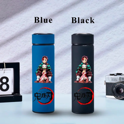 500ML Demon Slayer Anime Stainless Steel Water Cup Portable Large Capacity Outdoor Water Bottle Hot Ice Water Insulated Cup