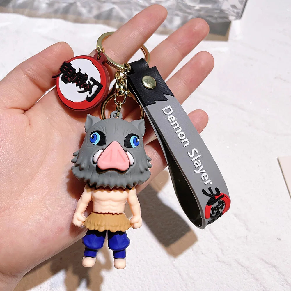 New Demon Slayer Kimetsu No Yaiba Blade of Ghost Keychain Cute Bag Pendant Car key Pendant Fans Gift Anime Jewelry Accessories