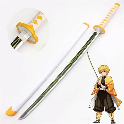 72/104cm Demon Slayer Sword Anime Kimetsu No Yaiba Cosplay Prop Tanjirou Shinobu Real Size Japanese Katana Samurai Sabre Gift