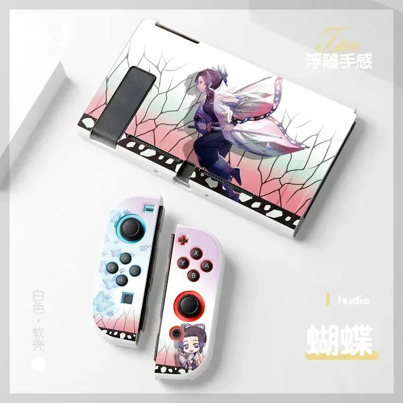 Anime Demons Slayers Case for Nintendo Switch NS Joy Con Controller Kawaii Soft Silicone Protective Cover Accessories Fans Gift