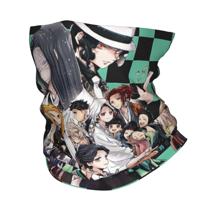 Custom Demones S-Slayer Bandana Winter Neck Warmer Women Windproof Wrap Face Scarf for Ski  Gaiter Headband