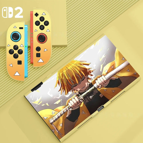 Coque Switch 2 Zenitsu jaune