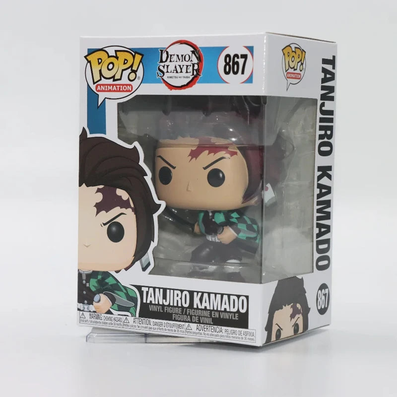 FUNKO POP Original Demon Slayer Blade Mi Douzi TANJIRO KAMADO Muichiro Tokoto Doma Akaza Action Anime Figures Toys Gift Model