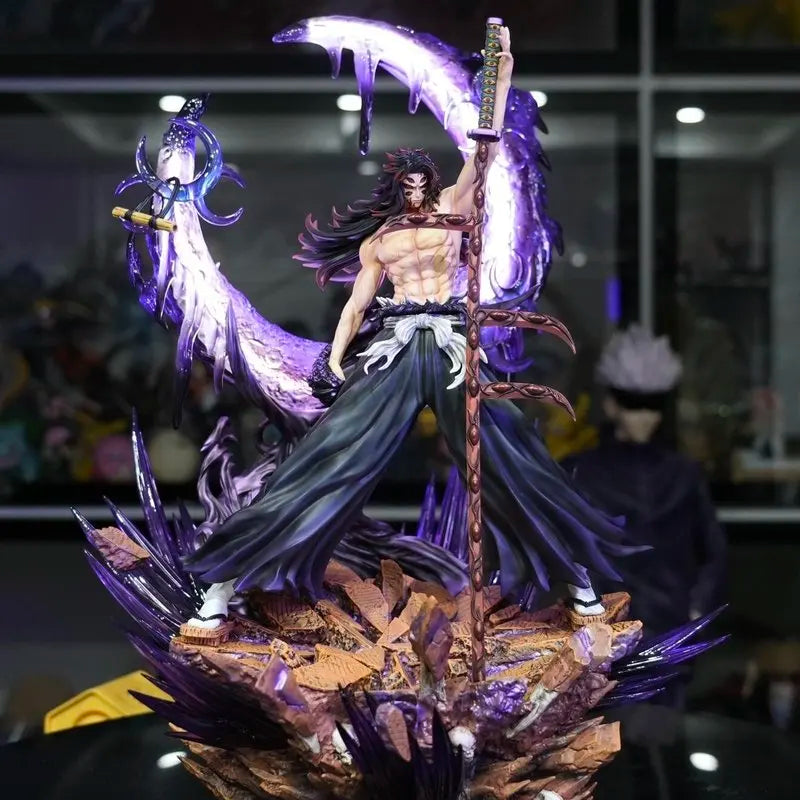 47cm Big Statue Demon Slayer Gk Kokushibo Tsugikuni Yoriichi Twelve Kizuki Pvc Anime Figure Model Collection Ornament Toys Gifts