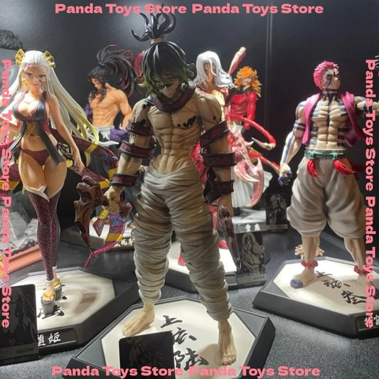 In Stock 30cm Demon Slayer Figure Himejima Gyoumei Figure Tomiokagiyuu Action Figurine Hantengu Akaza Figures Statue Model Toy
