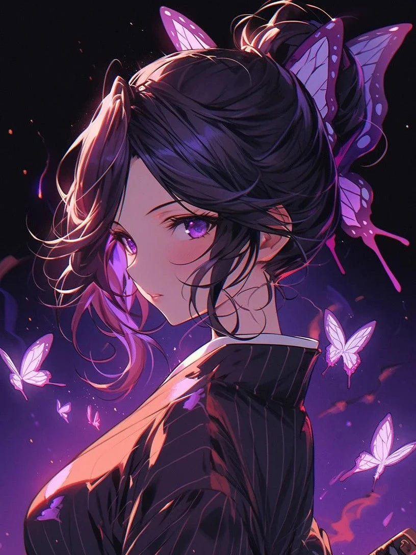 Demon Slayer Diamond Painting 5D Nezuko Kochou Shinobu Full Diamond Mosaic Picture DIY Hashibiro Inosuke Home Decor Painting,fra