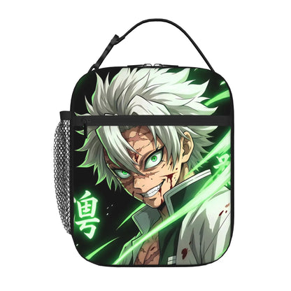 1 Piece Portable Lunch Container Final  Zipper Closure Durable Pocket Demon Slayer  For Lunch Lunch Box Bag