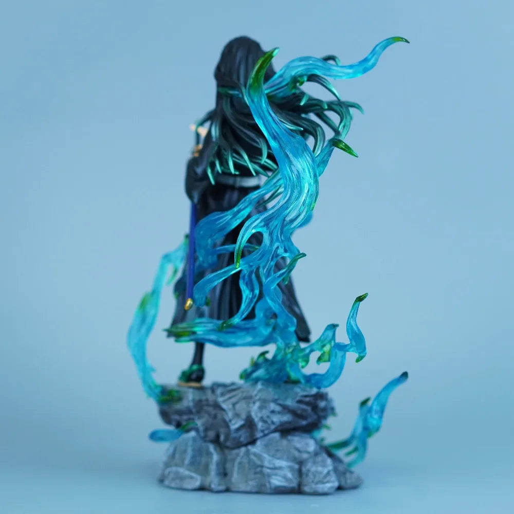 25cm/9.84in Anime Demon Slayer Figure Tokitou Muichirou Action Figures Pvc Statue Desktop Ornamen Collection Model Toys Gifts