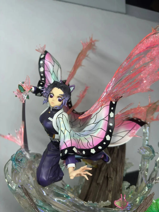 33cm Demon Slayer Insect Pillar Kochou Shinobu Animation Peripherals Figure Ornament Model Festival Ornamen Gift Toy Collections