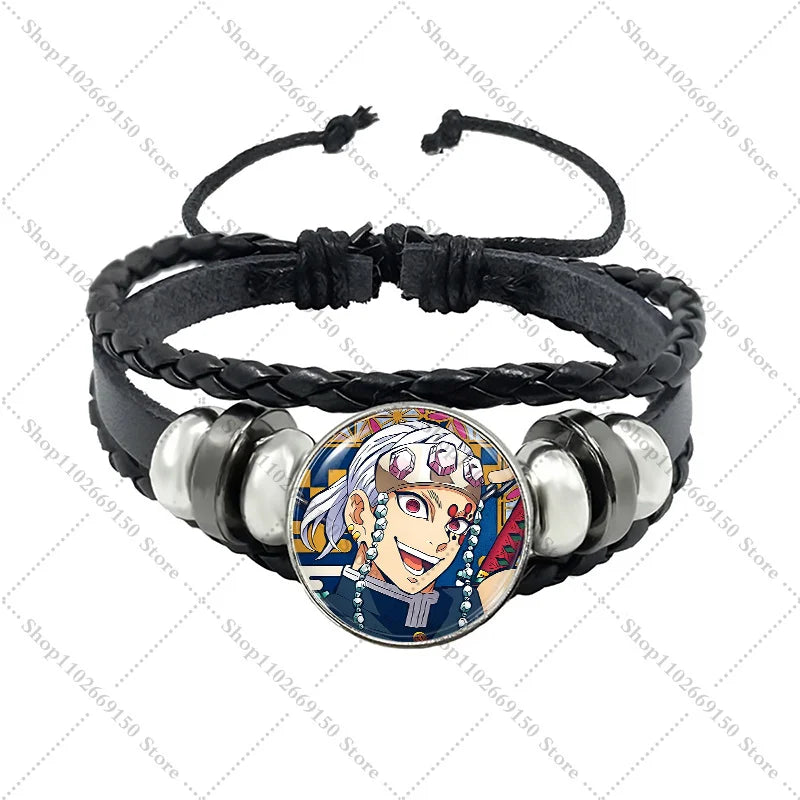 Anime Creative Bracelet Fashion Jewelry Accessories Demon Slayers Cartoon Cute Bracelets Charms Pendant Bangle Birthday Gifts