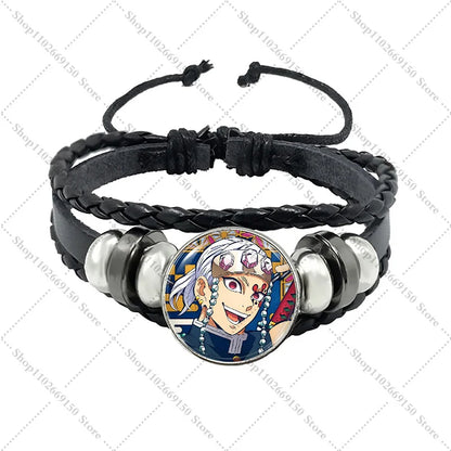 Anime Creative Bracelet Fashion Jewelry Accessories Demon Slayers Cartoon Cute Bracelets Charms Pendant Bangle Birthday Gifts