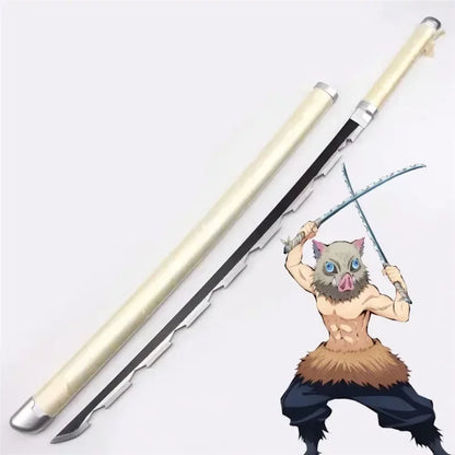 72/104cm Demon Slayer Sword Anime Kimetsu No Yaiba Cosplay Prop Tanjirou Shinobu Real Size Japanese Katana Samurai Sabre Gift