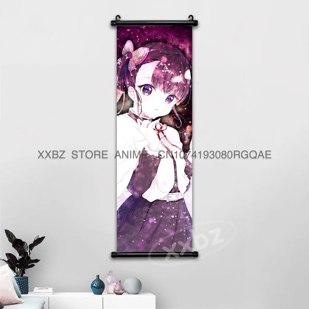 Demon Slayer Scrolls Picture Himejima Gyoumei Wall Art  Tomioka Giyuu Home Decor Rengoku Kyoujurou Hanging Painting Anime Poster