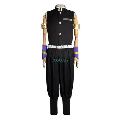 Anime Uzui Tengen Cosplay Costume Demon Killer Team Uniform Men Adult Carnival Anime Clothes Wig Tattoo Stickers Cosplay Costume