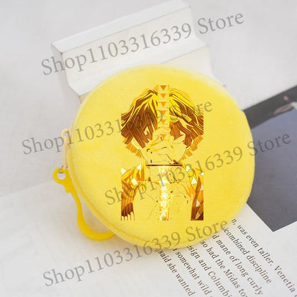 Demon Slayer Coin Purse Anime Figure Tanjiro Nezuko  Giyu Tomioka Wallet Key Earphones Storage Pouch Cute Round Mini Zero Wallet