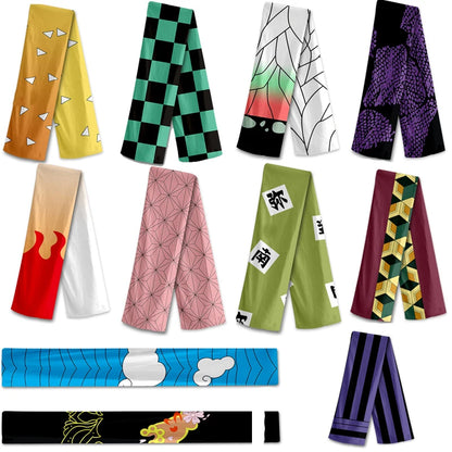 FOR Kamado Tanjirou Nezuko Tomioka Giyuu Kyoujurou Kanroji Cosplay Inosuke Genya Zenitsu Kochou Shinobu Warm Soft Scarf 15 STYLE