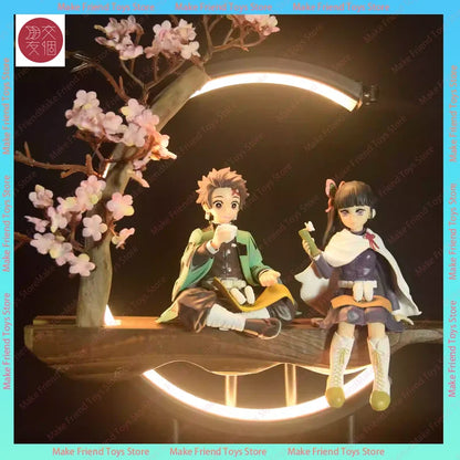 Plug In Demon Slayer Nezuko Kamado Led Night Light Anime Figure Multicolor Touch Remote Gaming Pc Case Lamp Gift Anime Demon Led